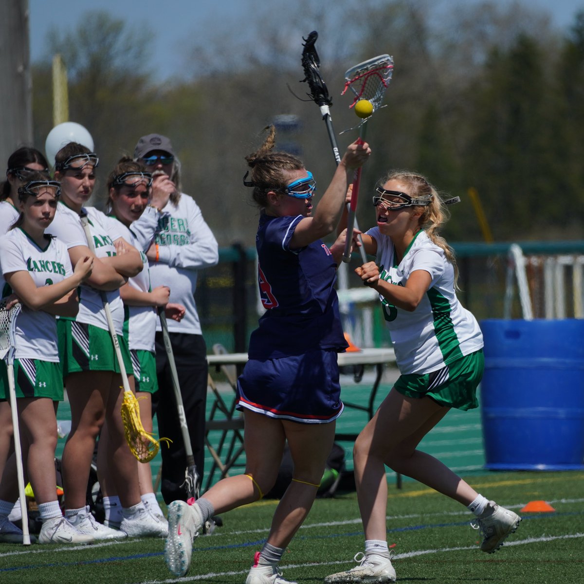 LarrySidelines's tweet photo. Photos from this morning's NT at Lew-Port girls lax game, including Ayva Teal (6) scoring her 3rd of the game to put the Lancers up 7-6 in the 2nd half. They went on to win 12-10.
Photos by @LarrySidelines
@LPgirlslax
@LewPortLancers
@LP_GreenMachine https://t.co/Kd2r7tMOUr