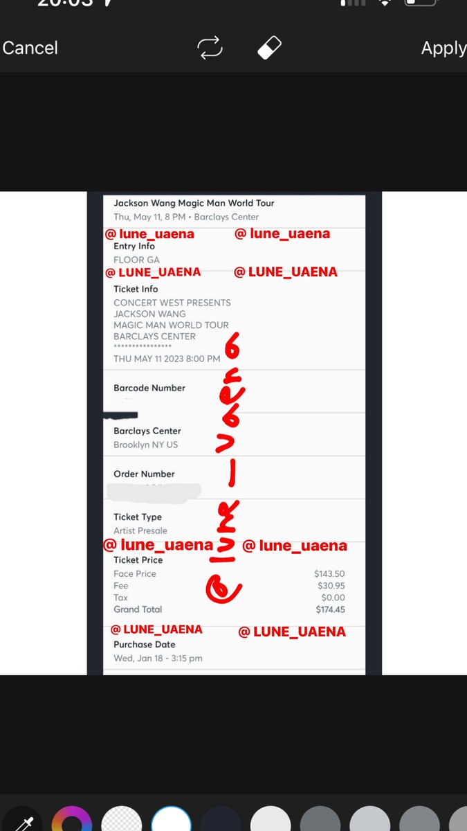 lycheetou's tweet photo. wts / lfb
(USA) 1x GA ticket to Jackson Wang @ Barclays Center Brooklyn on May 11.

Selling for $125 OBO! I need this gone ASAP:( PLEASE don’t hesitate to contact me if you’re interested, I’m more than happy too provide more proof/video chat to do so #wtsgot7 #jacksonwang https://t.co/xBByB3c2fR