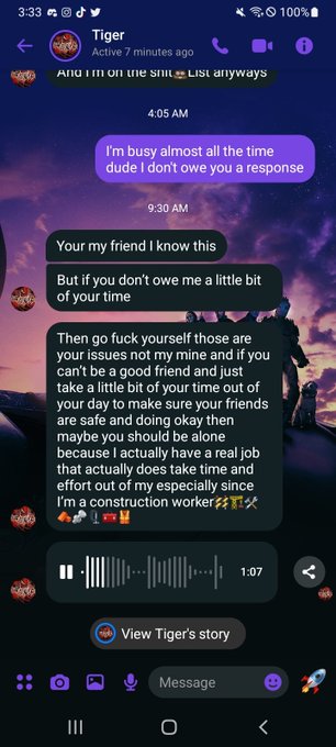 Seriously tired of one specific guy in my dms only treating me like a prized piece of pussy..... https://t<a href="/tag/art"class="tags"><span>#art</span></a><a href="/tag/artist"class="tags"><span>#artist</span></a><a href="/tag/furry"class="tags"><span>#furry</span></a><a href="/tag/furryartist"class="tags"><span>#furryartist</span></a>