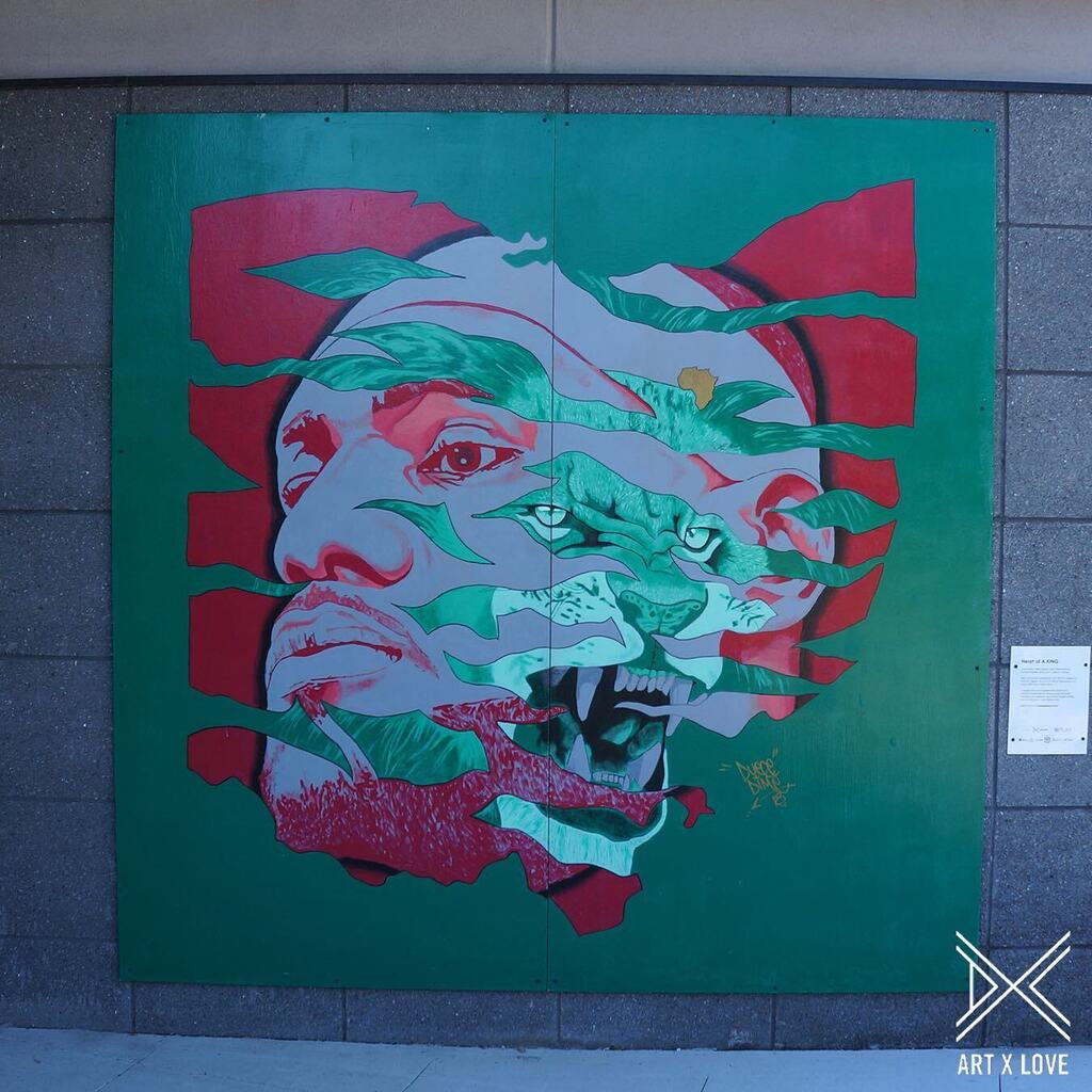HEART OF A.KING // We commissioned this mural by @duecedimeart in 2018, and rotate it to different <a href="/akronlibrary/">Akron-Summit County Public Library</a> branches every few years. You can currently find it at @odomblvdbranch - first person to take a selfie with it and tag <a href="/artxlovellc/">ART x LOVE</a> #lebronja… instagr.am/p/Cr6vJEmp9Ox/