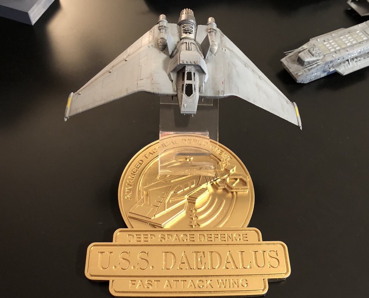 GeekToyLove's tweet photo. Finished the assembly for this F-302 model. Modeled by @RJB_Mallacore, printed in resin (stand is acrylic) and hand painted. Ready to ship out Monday
#2023Commissions #Stargate #GeekDen https://t.co/Qnt1I2wbh3