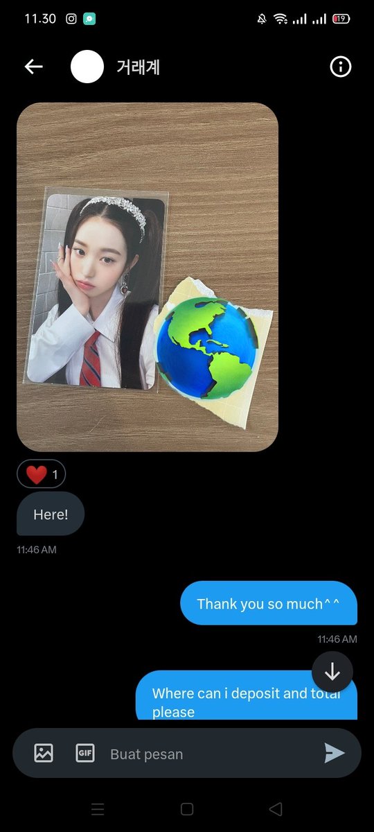 aaarren_1's tweet image. ‼️ KOREAN SCAMMER ALERT ‼️

7777024610668 카카오뱅크 (김민서/미니) @jdidjfnfjf
❌사기꾼 경보❌

First of all, I sent her a private message to buy a Wonyoung Love Dive photocard. She has provided a video of the condition and proof.