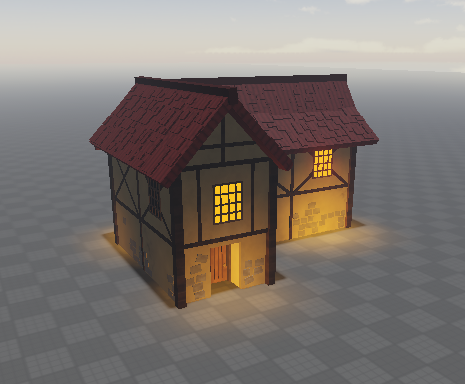 Play_DL_'s tweet photo. ⚔ 3 kinds of medevial houses made for our up coming game, based around a open world RPG with quests and more! 

Follow for more sneak peaks and information about release!

🔨 @Gamer_8076 
#roblox #RobloxDev #RobloxDevs #medevial https://t.co/oO9QoJ2Lsn