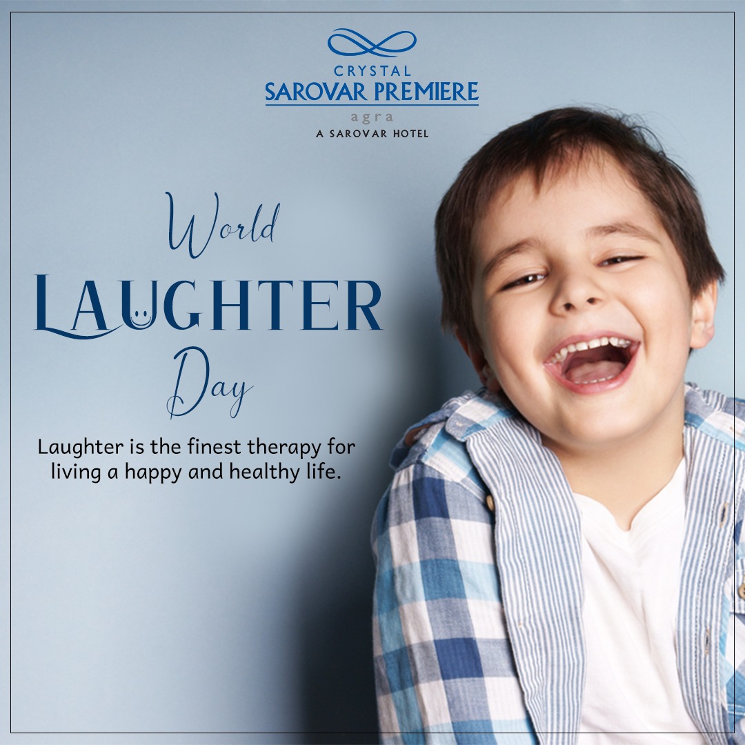 CrystalSarovar's tweet photo. Wishing a very Happy World Laughter Day full of healthy laughs and hilarious jokes to make it a good day.

#CrystalSarovarPremiere #Agra #HotelsInAgra #SarovarHotels #WorldLaughterDay #Laughter https://t.co/429BExSjsv