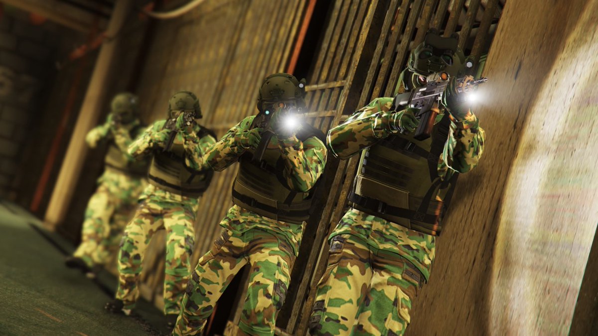 JPNGround01's tweet photo. “We keep moving forward”

#GTA5
#GTAOnline 
#GTAV 
#GTAクルー
#military https://t.co/XA0uXscV96