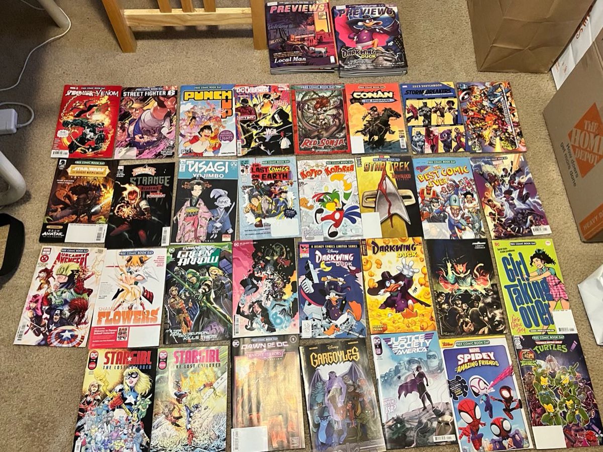 I spent Free Comic Book Day doing a #comicbookstorecrawl of my area. I got some decent loot! Support your local #comicbookshop!
#freecomicbookday #comicbooks #comics #comicbookstore @Freecomicbook @barbariancomics @thirdeyecomics @Comics2Astonish @BeyondComicsGB @AllianceComics