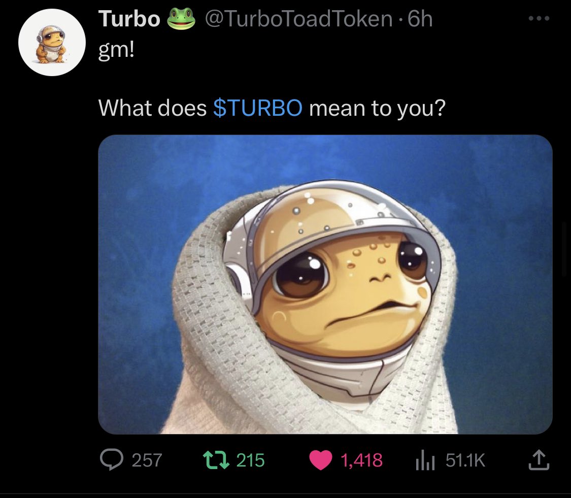 ✅doxxed founder
✅decentralized community 
✅AI tokenomics 
$TURBO
