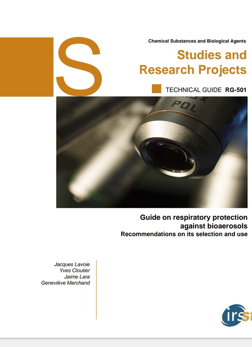 beansprouts_mom's tweet photo. Interesting. Look what I found.
https://t.co/LJA9L0w0fg
Guide on respiratory protection against bioaerosols. 2007. https://t.co/bIjE4En7GT