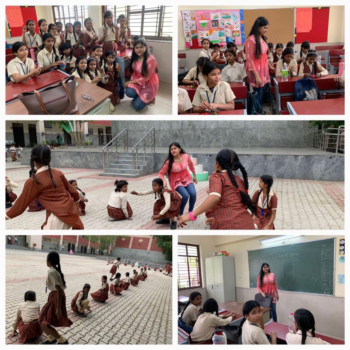 Implementing 'Learning By Doing', @SCERT2021 B. Ed. Trainees during PSE II, provided a fun learning environment through storytelling, puppetry, outdoor activities etc. for holistic development of students to ensure positive learning outcomes. @gupta_iitdelhi @Dir_Education