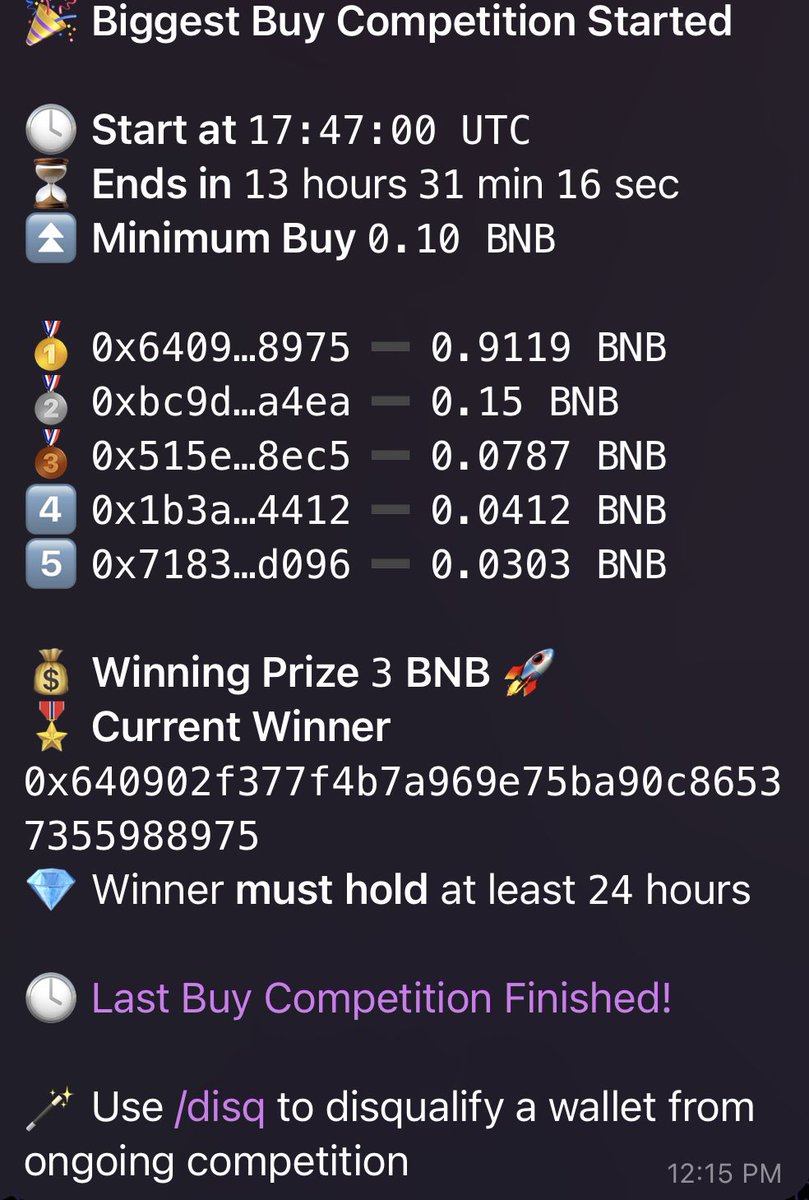 Big Buy Competition Started with 3bnb prize if you win🌥️

#CloudTx #Bnb  #CloudTx_OreoFi