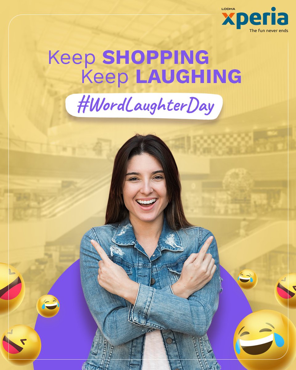 Celebrate this #WordLaughterDay at Xperia as you giggle about and shop your heart out with your friends and family. 😀🛍

#XperiaMall #LaughterDay #LaughterIsTheBestMedicine #ShoppingMall #VisitToday #PalavaCity #Dombivli