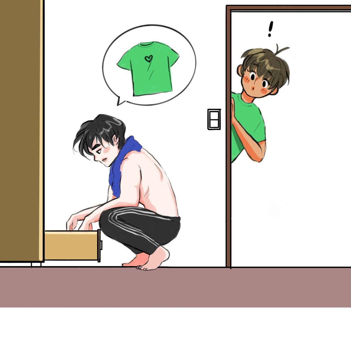 martinvampire's tweet photo. "Pooo ,I don't have anything to wear "
"Then don't wear anything! ^^ "
#MilePhakphum #Nnattawin @milephakphum @Nnattawin1 #MileApo #มายอาโป https://t.co/voVN7t1MfP