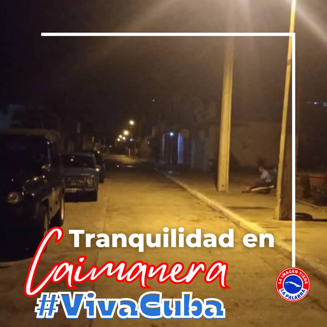 En el municipio de Caimanera se produjo una indisciplina en una fiesta pública por personas embriagada. La población contribuyó a restablecer el orden, desde hace varias horas hay calma en la localidad. #VivaCuba