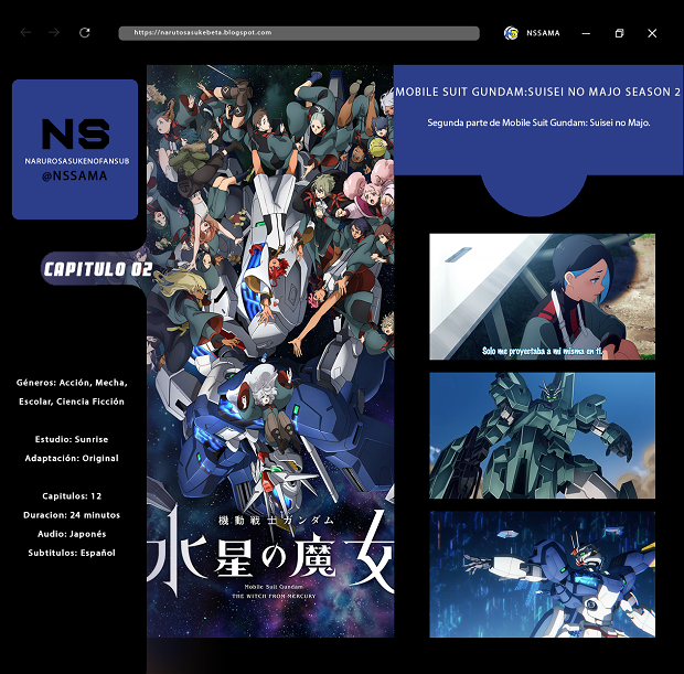 fansubdb_esp's tweet photo. Mobile Suit Gundam: Suisei no Majo Season 2 02 https://t.co/AWZRLHkMqo https://t.co/N6DwVRi84y