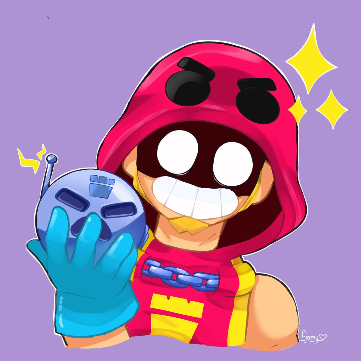 _samyart_'s tweet photo. El grombas :D✨️💖
#BrawlStars #BrawlStarsArt #brawlstarsfanart #brawlstarsgrom #myart #fanart https://t.co/r4zZSGhiS4