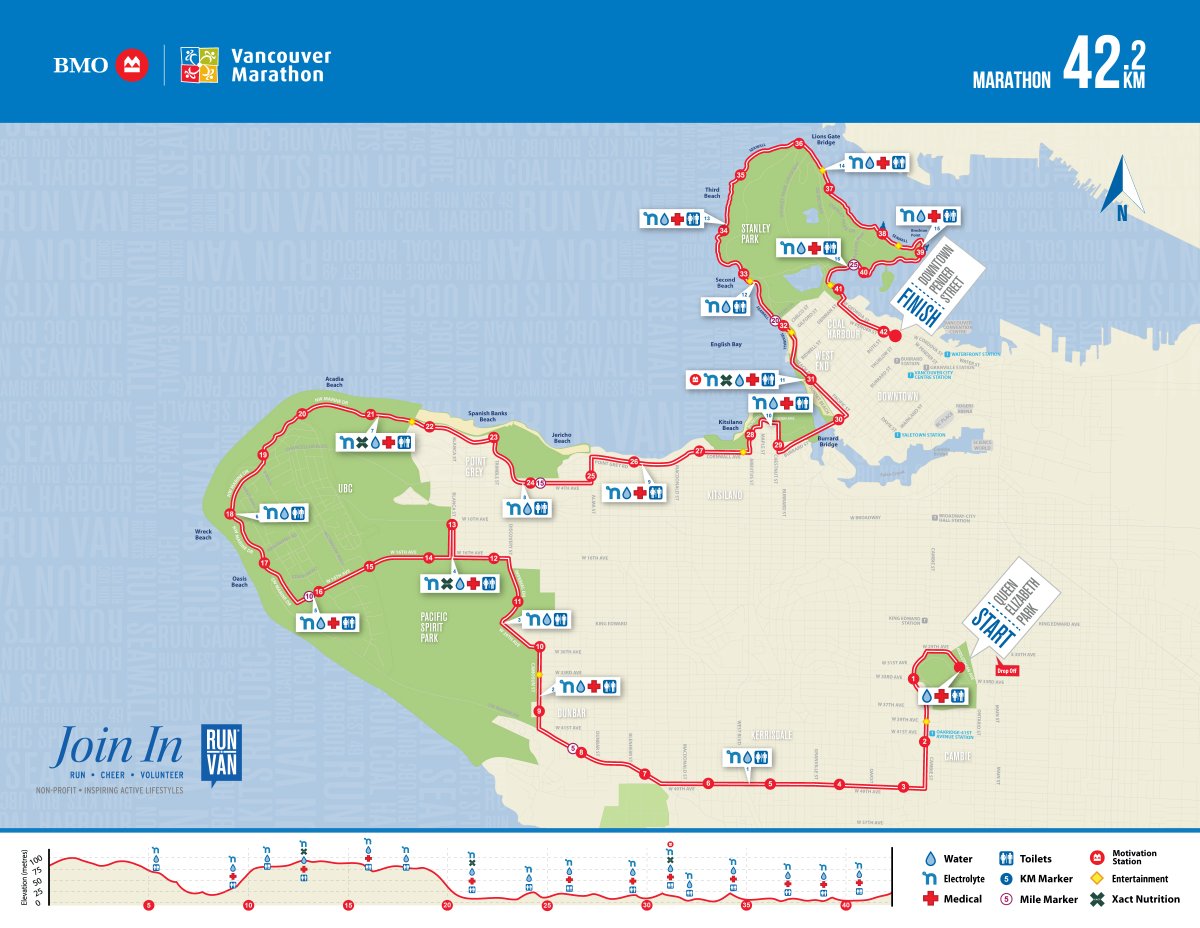 VancouverPD's tweet photo. #VanTraffic: Good luck to the runners in the @BMOVanMarathon tomorrow! Road closures will take place between midnight tonight and 8:00 p.m. Sunday. Hastings Street between Bute and Burrard will also be closed to traffic for a street festival. Closures: https://t.co/vxx2ZYcLQ5 https://t.co/SVJx1It9c5