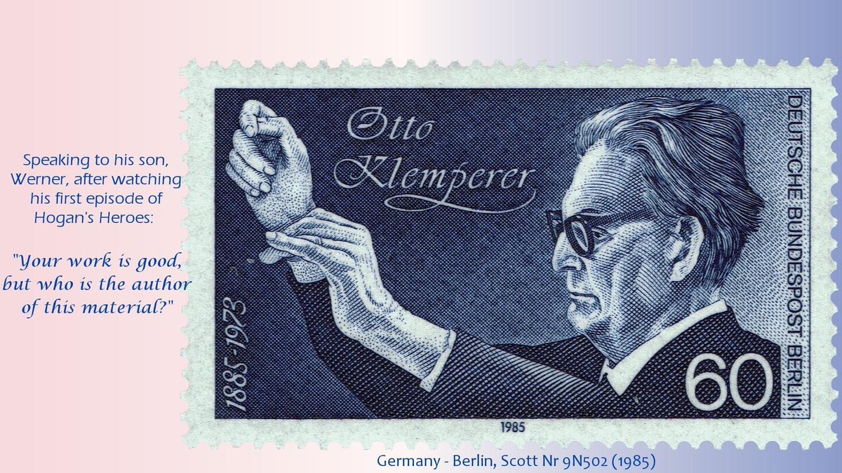 #ClassicalMusic #Klemperer #philately 
Germany, Scott Nr 9N502 (1985)