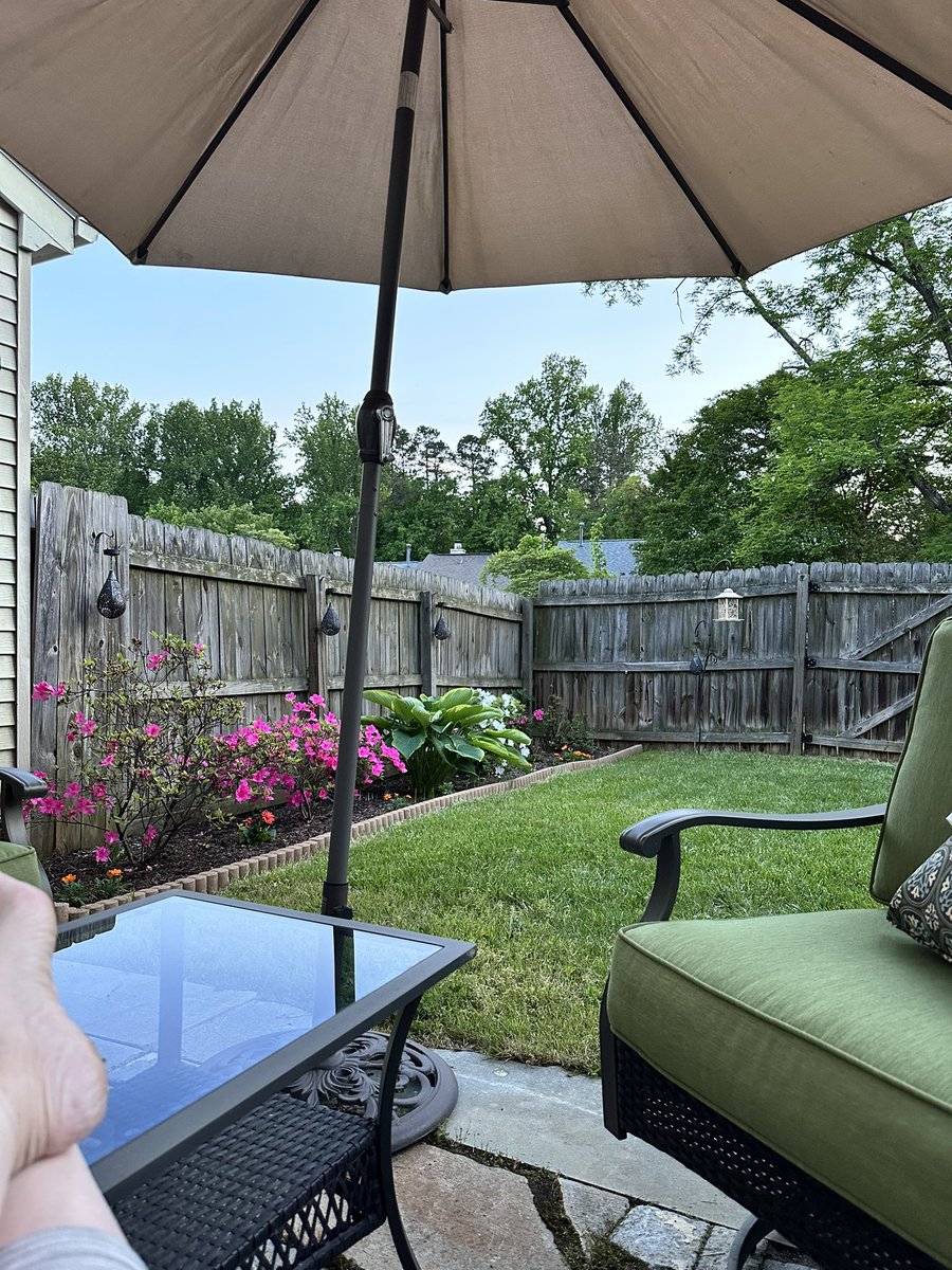 lds_sunshine's tweet photo. An absolutely perfect evening to sit outside! 
#MyHappyPlace https://t.co/SwITax8qgx