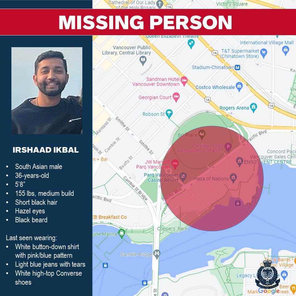 My friend <a href="/rezarahiem/">Reza Rahiem</a> is still looking for a member of his family. Irshaad has been missing since last Saturday where he was last seen around the Plaza of Nations around 2am.