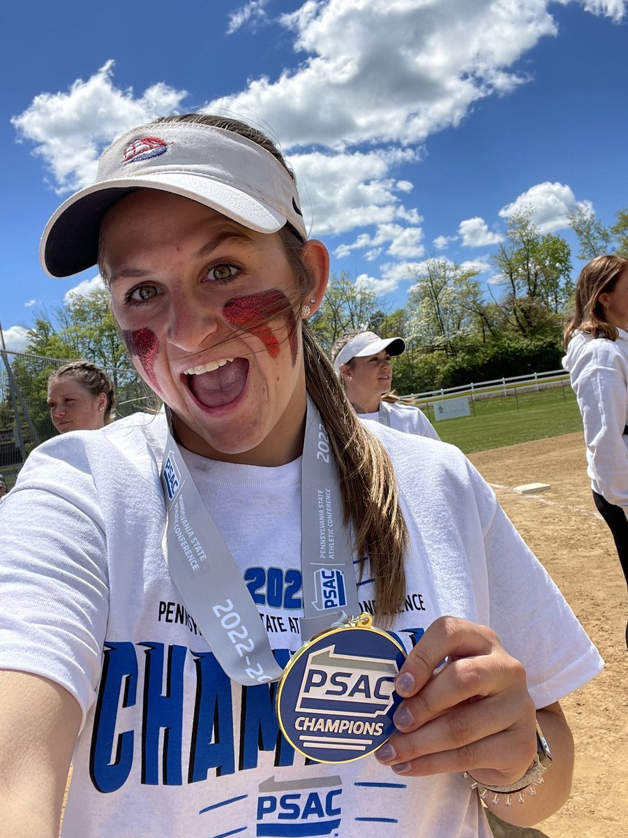 WMTitanSoftball's tweet photo. CONGRATULATIONS TO FORMER TITAN EMMA MACKULIN AND THE SHIPPENSBURG RAIDERS FOR WINNING THE 2023 PSAC CHAMPIONSHIP TODAY!!! https://t.co/v5KQQiyYnn