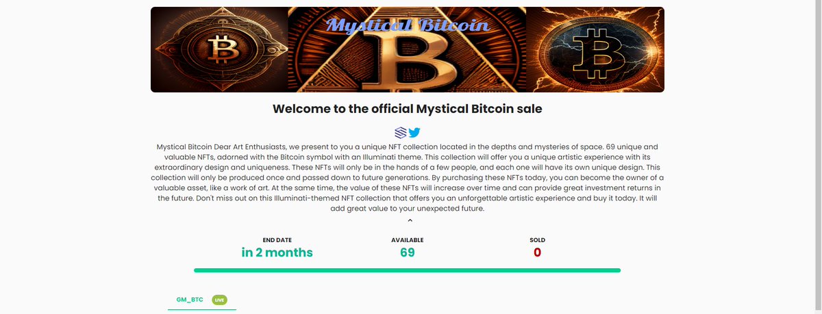 launch started
Visit to mint = entrepot.app/sale/mystical-…
#ICP #ICPFamily #DFINITY