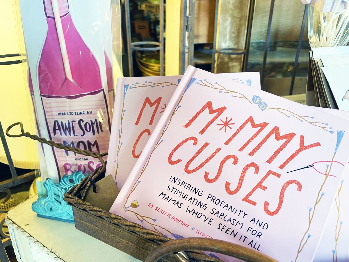 The Mother's Day gifts your mom wants are at Aunt Eek's Books &amp; Curiosities. Cards $5-$6, Tote Bags $18; bring it in to shop and get 10% off your purchase. Mommy Cusses $14.95, Awesome Mom Bottle Straw $7 - SO many more amazing items in-store! #shoplocal #MothersDay2023