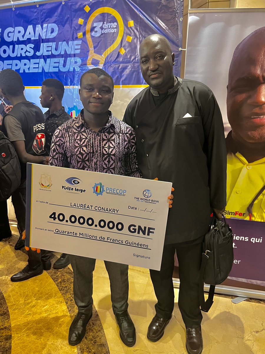 Grand Concours Jeune Entrepreneur: 06 bénéficiaires du programme INTEGRA-ITC sur 13 ont raflé le prix de GNF 40.000.000.#proud#Accesstofinance🥇🥇🥇