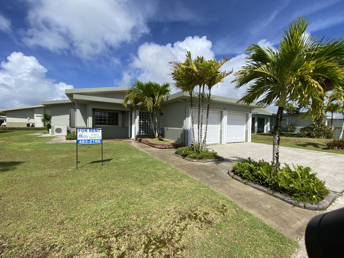 GuamRealty's tweet photo. PARADISE ESTATES! 4 bedroom 3 bath fully fenced home now available for rent. Live in Guam's most popular subdivision. 24 hour security, gated entry, mail delivery and DoD school bus stops inside the community. Pets considered on a case by case basis. $2650 per month. https://t.co/8romM7Ut3b
