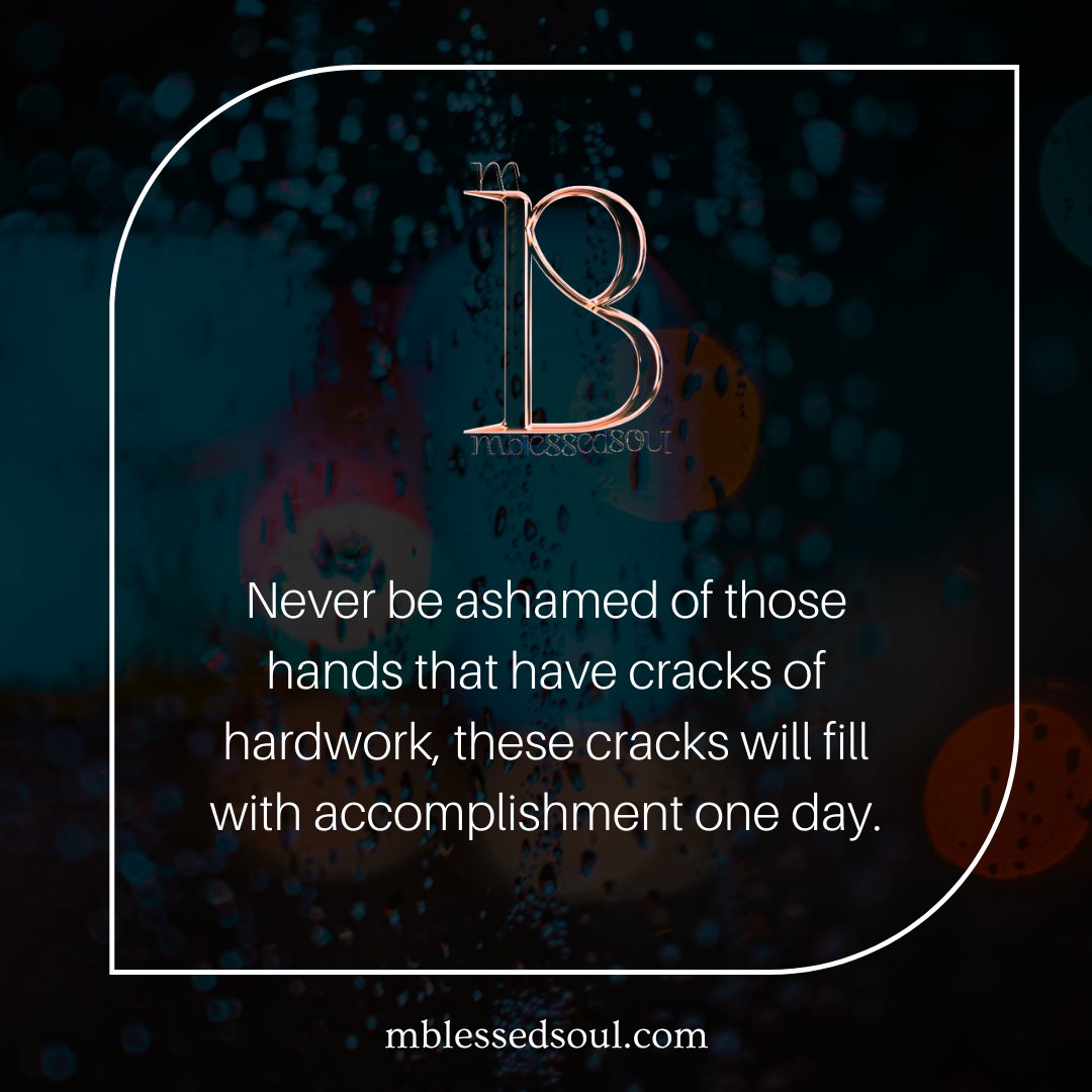 palakpancholi5's tweet photo. Never be ashamed of those hands that have cracks of hardwork, these cracks will
.
.
#cracksofhardwork #accomplishments #masteryourlife #controlattention #mindquotes #successquote #successmotivation #successminded #successmindset #successfullmindset #successgoals #successsecrets https://t.co/ABb85YPJen