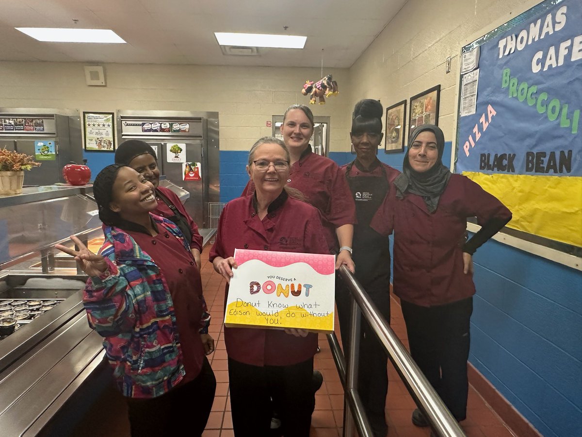 Yesterday was Cafeteria Appreciation Day!! We are so thankful for the amazing ladies who run our lunchroom everyday. 
#mnps #edisonelementary #nashville #lunchtime