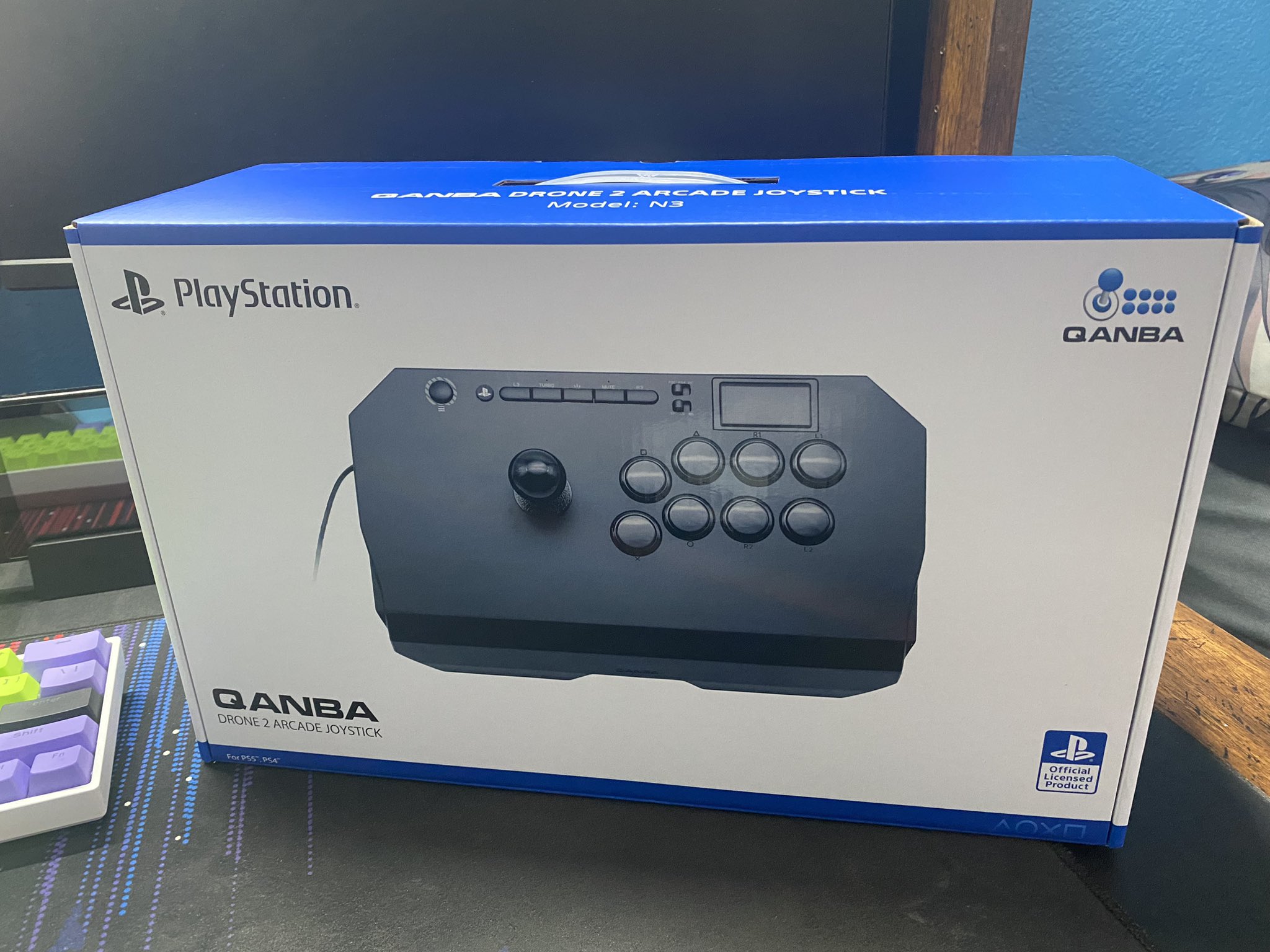 レオパードフラワーブラック 【オマケ付】アーケードコントローラー
