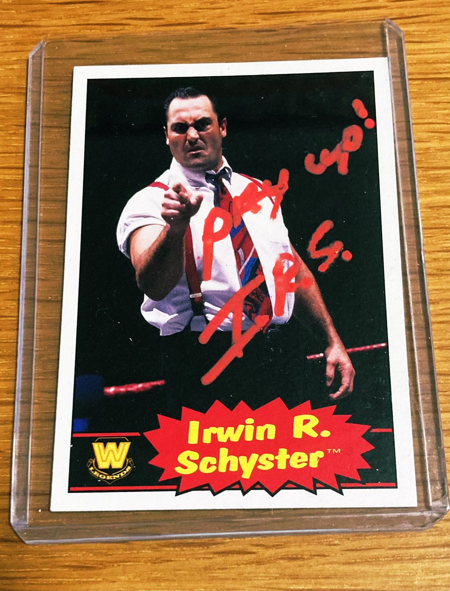 2012 WWE Topps ✍️ Irwin R. Schyster.
“You Better Pay Your Taxes”
#IrwinRSchyster 
#MikeRotunda