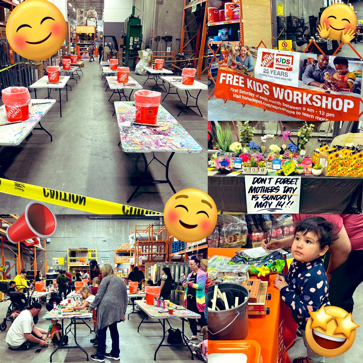 3️⃣3️⃣☝🏻6️⃣ Always great to have anxious kids ready to build their small project!! Our future leaders will be ready for anything. #kidsworkshop #homedepot