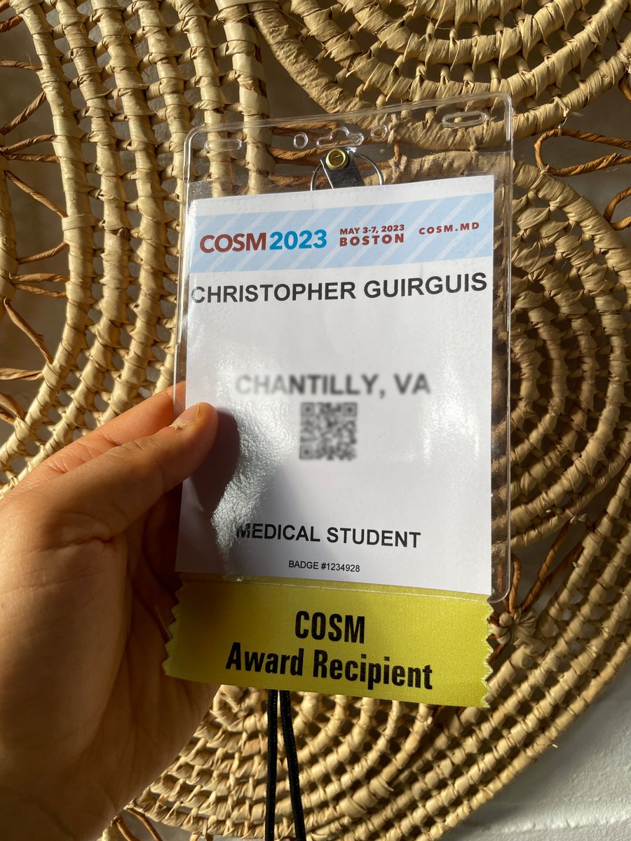 What a great few days at #2023COSM! Thank you again <a href="/__COSM/">COSM</a> for this great learning opportunity and the COSM Student Travel Award. I had the pleasure of hearing some great discussions from <a href="/pjbyrnemd/">Patrick J Byrne MD MBA</a> on the use of gracilis flaps in his practice. Looking forward to next year!