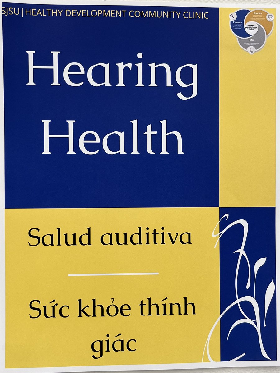 NidhiMahendra's tweet photo. Fun day at the #HealthyDevelopmentCommunityClinic as we dodged rain+hosted a wellness fair, HDCC tours, hearing screenings & talked to high schoolers about careers in #SLP #audiology @sjsu @sjsulurie. Celebrating May as #MentalHealthAwarenessMonth & #BetterHearingandSpeechMonth🎉 https://t.co/RQtU8hNRfH