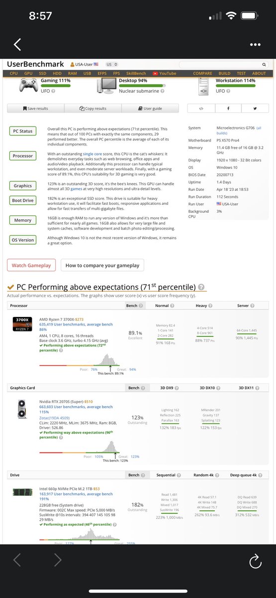 MeroSavage's tweet photo. @KidAustinn Yeah something not adding up I got a 2070 super and and a amd ryzen 7 3700 and get consistent 105-130 depending on what else I’m running in the background and games settings ram is not your problem https://t.co/HpTNgkIL25