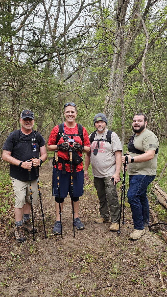dilemmamike's tweet photo. Weekend ruck. 4 miles, 35 lb ruck. Today, Pete earned the 100 mile patch for rucking 100 miles with the #OMRC & Rick earned the 200 mile patch. #ItsNeverJustTraining @GORUCK https://t.co/usmjNPpmnI