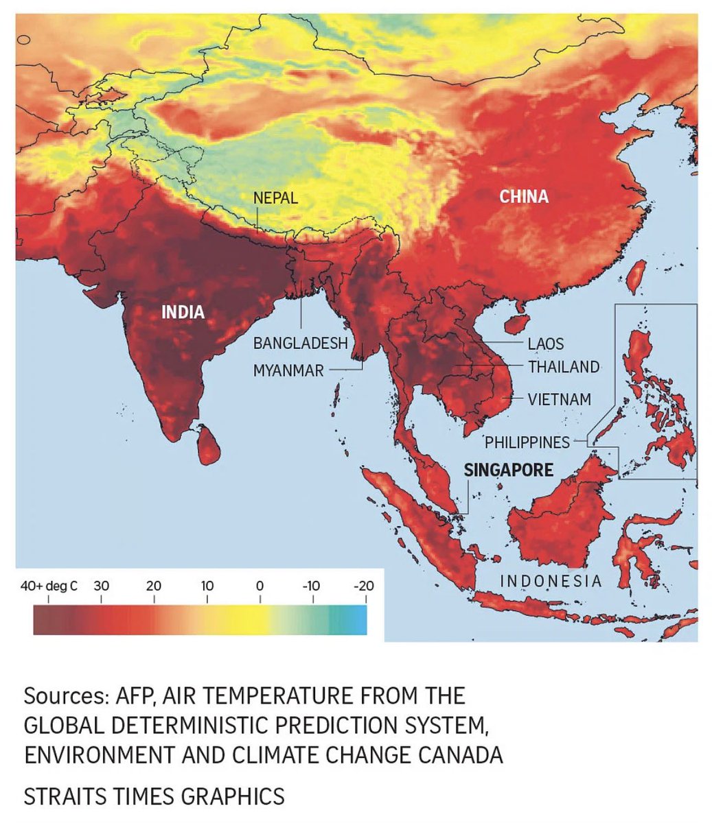 ไม่แปลกใจว่าปีนี้จะร้อนสุดๆ ร้อนกว่าหลายๆ ปี ข้อมูลหลายแหล่งระบุตรงกันว่าปีนี้ประเทศในเอเซียหลายประเทศ โดยเฉพาะโซนอินเดียและโซนเอเซียตะวันออกเฉียงใต้ โดน 'heat wave' ถล่ม ชนิดที่เรียกว่าทุบสถิติความร้อน ประเทศที่จะร้อนรุนแรงมีทั้ง อินเดีย ไทย เวียดนาม พม่า กัมพูชาโดนกันทั่ว 😫🔥