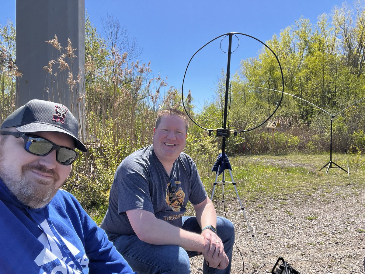 Lots of #POTA fun at K-9105 Utica Marsh Wildlife Management Area with N2MAK <a href="/Kennerknecht/">Mike Kennerknecht (N2MAK)</a>. Poor band conditions and high voltage power lines make for ultimate POTA fun! We even broke out the mag loop! #hamradio