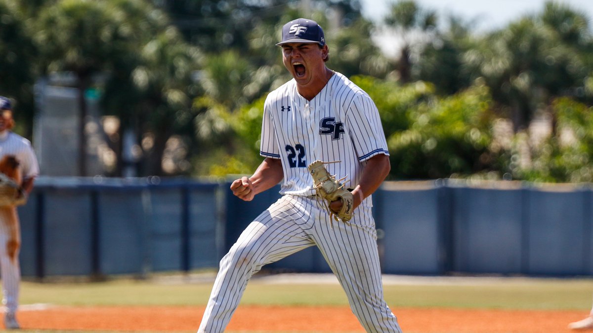 No. 9 <a href="/SantaFeCollege/">Santa Fe College</a> Baseball Holds Off SCF 5-4, Forces Game 3 in Bradenton on Sunday

Story: bit.ly/42ylhom