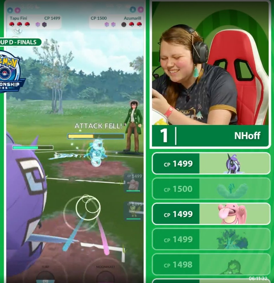 GoddessNHoff's tweet photo. TOP 8 GAMING!
What a return to the Pokémon GO circuit!
I'm so overjoyed with today, will try my best tomorrow but no stressing.
Apparently Fini hax will come through anyway!
@EmmaFiveCents also in top 8 is a dream come true 🥰💚
I couldn't ask for a better community &amp; friends 💚 https://t.co/HIXyYPaLhY