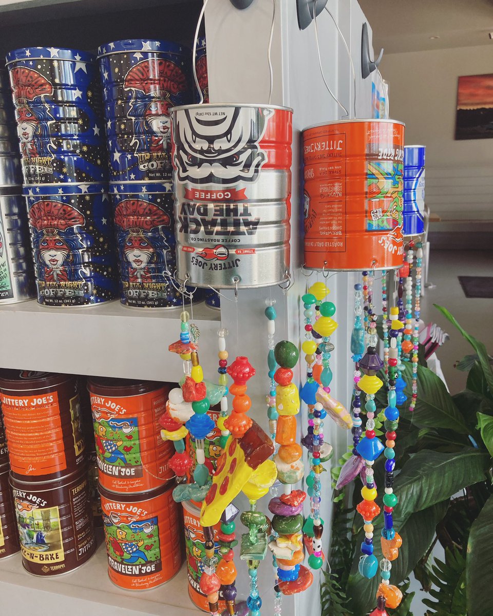 Art Club collaborative project complete! OCES students made clay beads and kids at @esp_inc glazed them!  The completed wind chimes are up “for sale” at @joeandsams.  All proceeds will go directly to Extra Special People! 💙