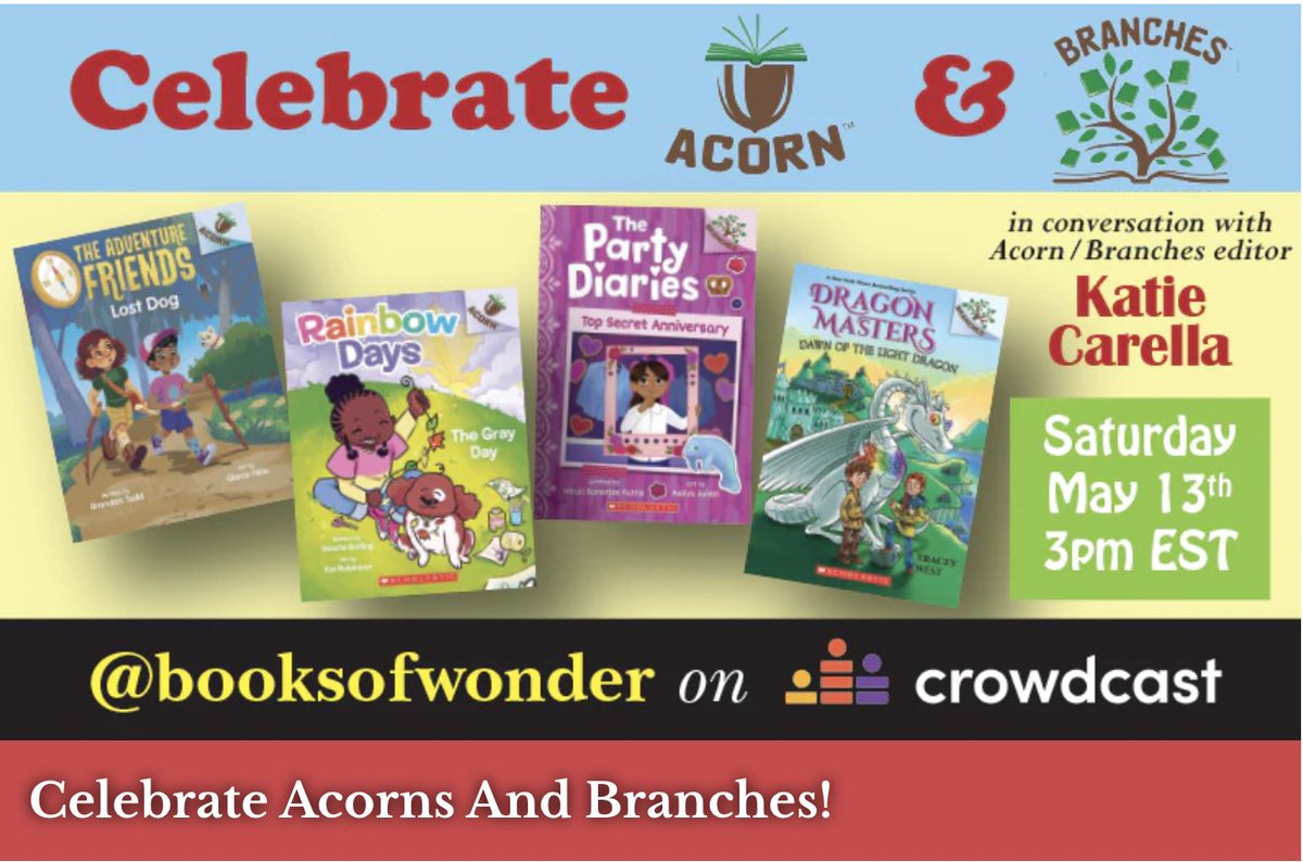 Valerie Bolling (@valerie_bolling) on Twitter photo Virtual Launch Celebration for #RainbowDays
Register here: crowdcast.io/c/celebrate-acโฆ
<a href="/Scholastic/">Scholastic</a> <a href="/KatieCarella/">Katie Carella</a> <a href="/confettikai/">kai robinson ๐จ๐๏ธ๐โจ</a>
@jmcgowanbks <a href="/KidlitInColor/">KidLit in Color</a> <a href="/Soaring20sPB/">Soaring20sPB</a> <a href="/BCHeadQuarters/">#BlackCreatorsHq #BlackCreatorsInKidLit</a> <a href="/Diverse_Verse/">Diverse Verse</a> <a href="/HighlightsFound/">The Highlights Foundation</a>
#kidlit #blackgirls #BlackGirlMagic #puppylove #create Virtual Launch Celebration for #RainbowDays
Register here: crowdcast.io/c/celebrate-acโฆ
<a href="/Scholastic/">Scholastic</a> <a href="/KatieCarella/">Katie Carella</a> <a href="/confettikai/">kai robinson ๐จ๐๏ธ๐โจ</a>
@jmcgowanbks <a href="/KidlitInColor/">KidLit in Color</a> <a href="/Soaring20sPB/">Soaring20sPB</a> <a href="/BCHeadQuarters/">#BlackCreatorsHq #BlackCreatorsInKidLit</a> <a href="/Diverse_Verse/">Diverse Verse</a> <a href="/HighlightsFound/">The Highlights Foundation</a>
#kidlit #blackgirls #BlackGirlMagic #puppylove #create