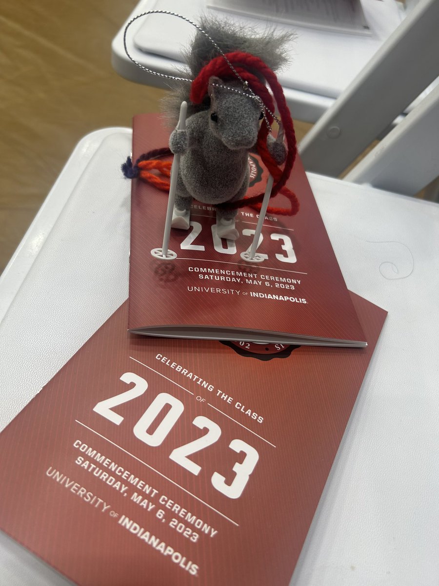drsgaven's tweet photo. Today my squirrels graduated! It was an honor teaching them these past 2 years and I’m excited to have some new AT colleagues. We have gained some greAT ones and I can’t wait to see the things they do! @UIndyAT https://t.co/2BvvkWM9hP