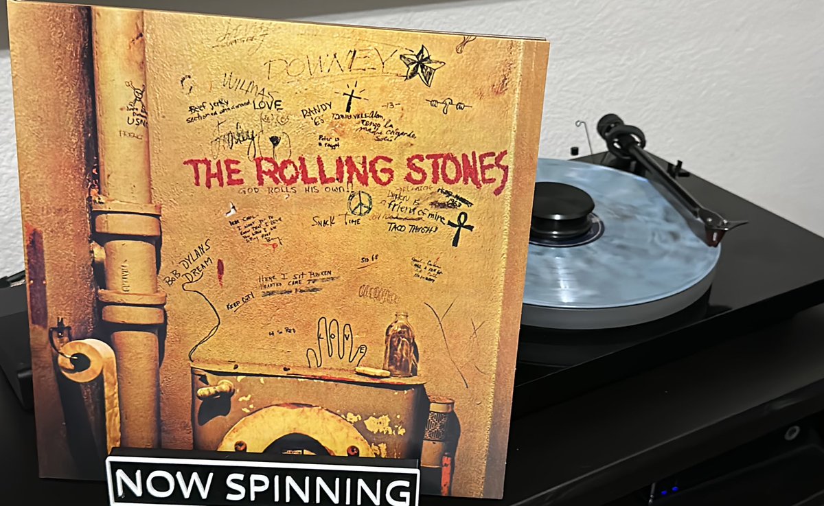 🎶 Please to meet you…Hope you guess my name 🎶 The Stones! #NowPlaying #vinyljunkie #vinylrecords #ForAGoodTimeCall