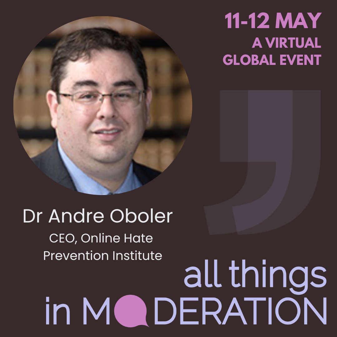 How can moderators measure their efforts? CEO of @OnlineHate  @oboler takes to the stage at @all_moderation this week to explain what it means to measure moderation, how we can do it & what we've already learned by measuring. Tix (live or on-demand) at bit.ly/allthingsinmod…