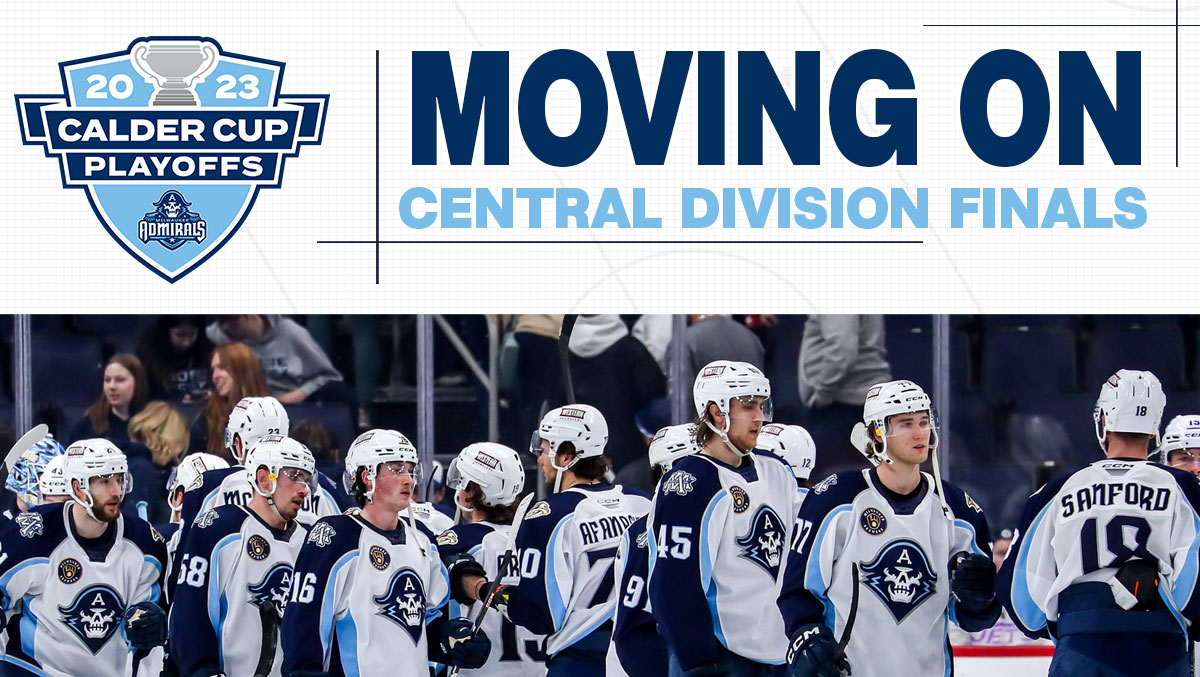 mkeadmirals's tweet image. WE'RE MOVING ON TO THE CENTRAL DIVISION FINALS! 
SEE YOU BACK HERE ON FRIDAY → bit.ly/3M43sIn