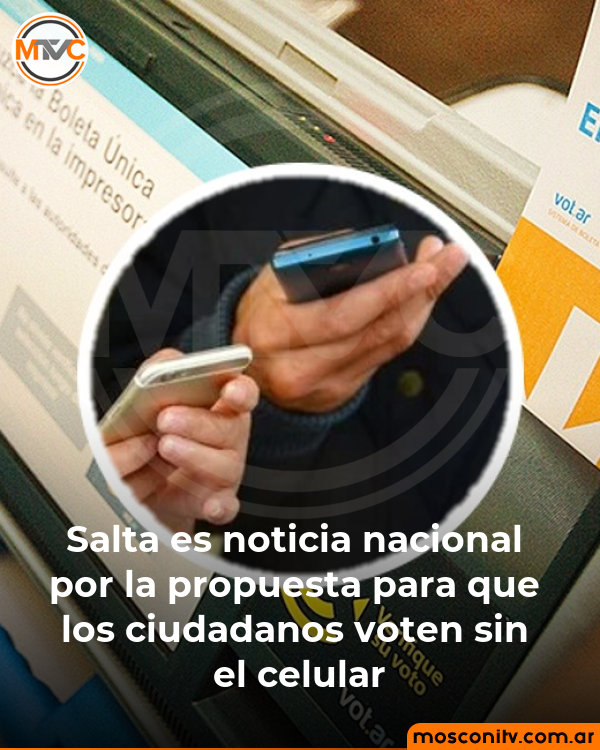MosconiTvColor's tweet photo. Salta es noticia nacional por la propuesta para que los ciudadanos voten sin el celular.
La iniciativa de la concejal Agustina Álvarez  generó una gran repercusión a nivel nacional. Tiene que ver con achicar  el margen para maniobras de clientelismo. #MosconiTv #Elecciones2023 https://t.co/tGpMmaRusk