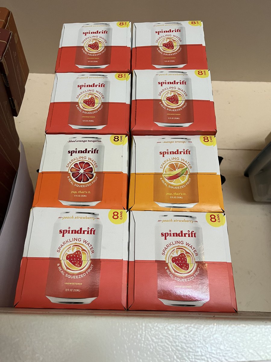 . <a href="/drinkspindrift/">Spindrift Beverage Co.</a> just getting summer ready over here #🍑🍓