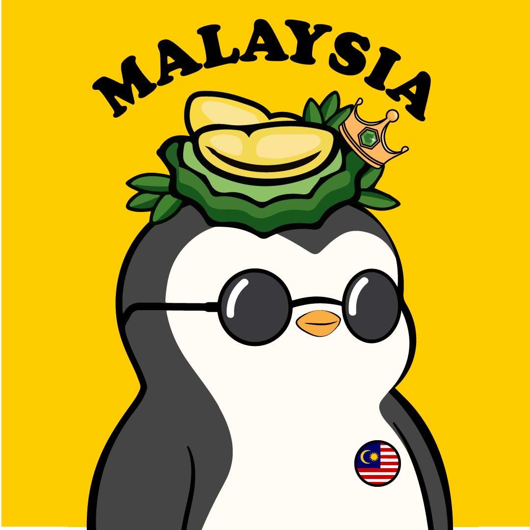 FoxyPenguinApe's tweet photo. Selamat Pagi🇲🇾Durian may be a divisive fruit,but in Malaysia, this “King of Fruits” is a symbol of our multiculturalism of Malay, Chinese and Indian. FYI:Kneeling on spiky durians is a common joke punishment. Thank you @pudgypenguins @PudgyAsia for pouring love to Malaysians🇲🇾🇲🇾 https://t.co/B7tnv7NSGO